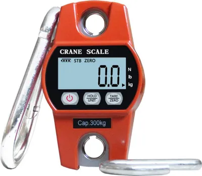 Obrázok produktu pre INF 300KG Digitálna závesná váha s LCD displejom - Vysoká presnosť pre domácnosť Oranžová
