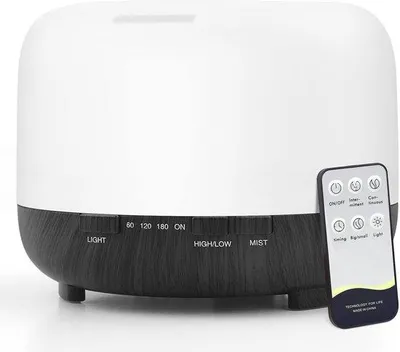 Immagine prodotto di Diffusore di aromi da 500 ml con telecomando e umidificatore per la camera da letto