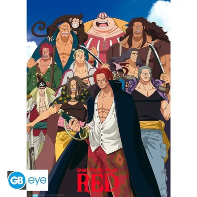 Obrázek produktu pro Sada plakátů One Piece: Plakáty Chibi - Rudovlasí piráti (52 x 38 cm)