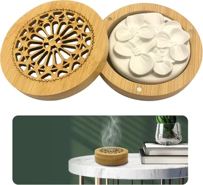 Produktbild von Diffuser Duftsteine für ätherische Öle, Holzrauchbox, für Schlafzimmer, Badezimmer, Büro, Auto