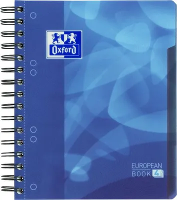 Image de Oxford 400095497, Motif, Bleu, A5, 120 feuilles, Papier ligné, Couverture souple