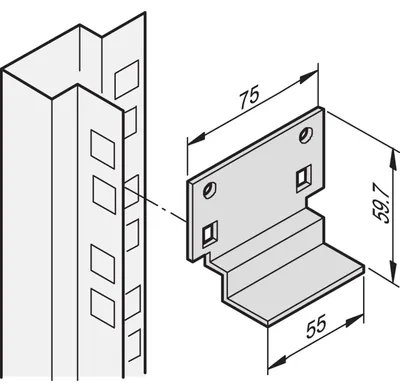 Produktbild von SCHROFF Kurzgleitschiene - KURZGLEITSCHIENEN-SET (2STK) (20118592)