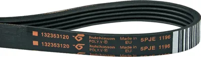 Produktbild von Riemen Keilrippenriemen Antriebsriemen Waschmaschine 1196 PJ 5 E Electrolux 1323531200 wie AEG Zanker Juno Castor und Hanseatic Husqvarna Marijnen Marynen Novamatic Rosenlew Prima