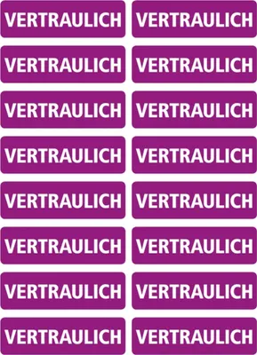 Produktbild von HERMA Textetiketten "Vertraulich"