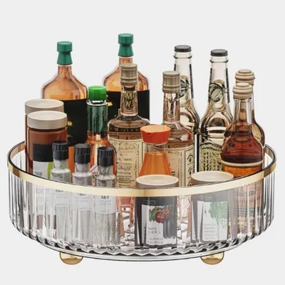 Produktbild von Drehbarer Kräuterständer transparent runde Speichertafel