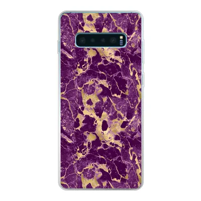 Produktbild von MuchoWow® Handyhülle Schutzhülle Hülle für Samsung Galaxy S10 Lite Gold - Luxus - Marmor - Muster Silikon Softcase Handy Hülle - Schutz
