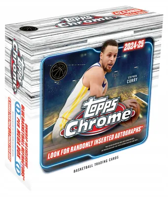 Obrázok produktu pre Topps Chrome Basketball 2024/25 Mega Box – LARGE SET OF NBA CARDS FROM LAST SEASON