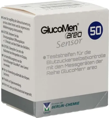 Produktbild von GLUCOMEN areo Sensor Teststreifen 50St PZN 10382178