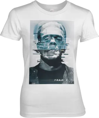 Produktbild von Frankenstein Bad Signal Girly Tee - Large - White