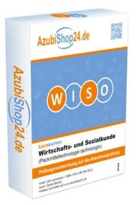 Produktbild von AzubiShop24.de Lernkarten Wirtschafts- und Sozialkunde Packmitteltechnologe Prüfungsvorbereitung Wiso Prüfung