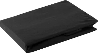 Produktbild von Jersey Betttuch schwarz 140x200 30cm Baumwolle Gewicht: 125 G/M2