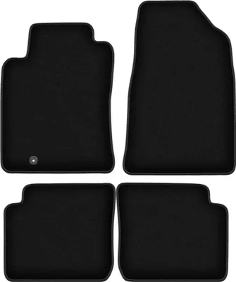 Image de Tapis de sol velours sur-mesure pour Toyota Camry IV (1994-1998, berline) noir, jeu 4 pièces, fixations