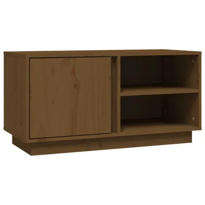 Produktbild von vidaXL TV-Schrank Honigbraun 80x35x40,5 cm Massivholz Kiefer
