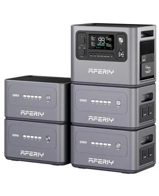 Produktbild von AFERIY P280 2800 W Powerstation 2048 Wh mit 4 Erweiterungsakkus, 10,24 kWh, Schnellladung, UPS, für Camping und Zuhause