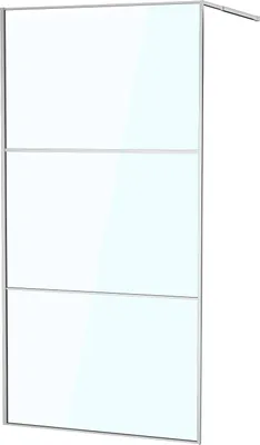 Produktbild von Faziango Duschabtrennung 100X200cm Duschwand für Dusche Walk-In Dusche ESG-Sicherheitsglas 5mm Silber