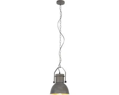 Immagine prodotto di Lampada BRILLANTE Lampada a sospensione Salford 23cm cemento grigio | 1x A60, E27, 60W, adatto per lampade standard (non incluse) | Adatto per lampade LED