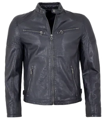 Produktbild von Gipsy - Herren Lederjacke Lammnappa navy/black : XXL
