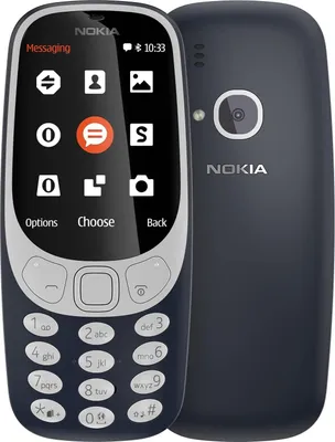 Produktbild von Nokia 3310 2G Vodafone 16GBMobiltelefon (2,4 Zoll Farbdisplay, 2MP Kamera, Bluetooth, Radio, MP3 Player, Dual Sim)Dunkelblau