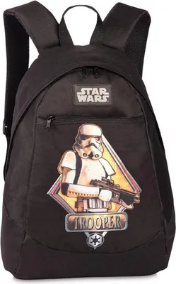 Produktbild von Disney Star Wars Stormtrooper Kinder Rucksack mit Front Tasche Schulrucksack