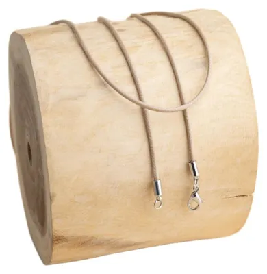 Image de Long cordon tressé beige 114 cm
