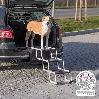 Produktbild von Famanu Klapptritt Aluminium/Kunststoff/TPR - Breite 37 cm, Höhe bis 57 cm