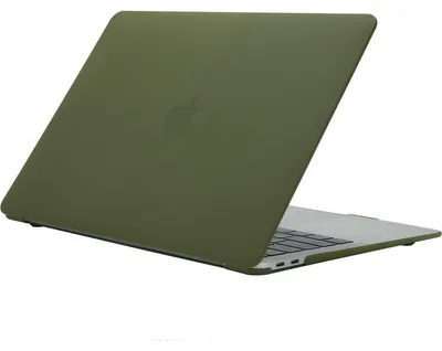 Produktbild von Mobigear Cream Matte Schutzhülle für MacBook Air 13 Zoll (2018-2020), Hartschalenhülle, Modell A1932 / A2179 / A2337, Farbe: Avocado