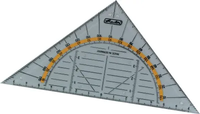 Produktbild von Geo-Dreieck aus Kunststoff 16 Zentimeter, Geodreieck