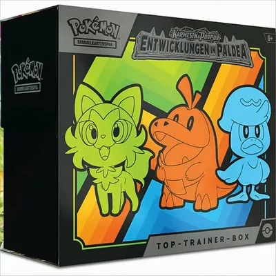 Produktbild von Pokémon Karmesin & Purpur Entwicklungen in Paldea - Top-Trainer Box - deutsch