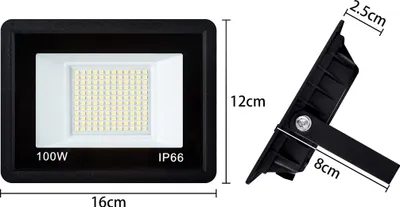 Obrázok produktu pre XINZI 5*100W LED reflektor (reflektor) studené svetlo - super jasný reflektor 7000LM, 120° uhol vyžarovania, hliníkový kryt, pre dvor, záhradu, garáž, sklad
