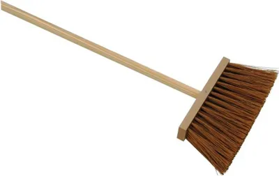 Produktbild von besen 25x6, 25cm Holz, PVC 12cm, mit Stiel 120cm