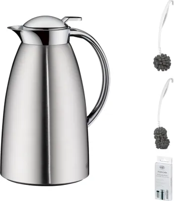 Zdjęcie produktu dla alfi GUSTO Isolierkanne 1,0l – Vorteilsset mit Reinigungsbürste CLEAN FIX 30 cm