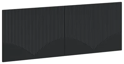 Immagine prodotto di vidaXL Testiera da parete, modello HOORN, nera, realizzata in materiale composito di legno