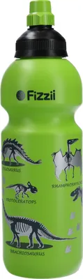 Produktbild von Fizzii Trinkflasche Dino grün 600 ml, auslaufsicher