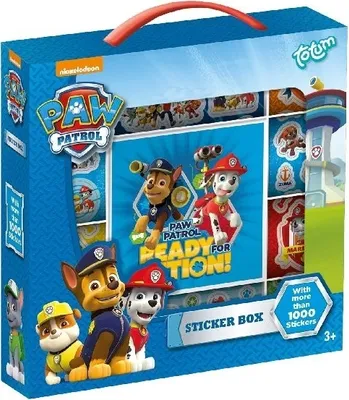 Produktbild von Totum Paw Patrol Sticker Box 12r+2s+bookl, 3 Jahr(e), Paw Patrol, Mehrfarbig