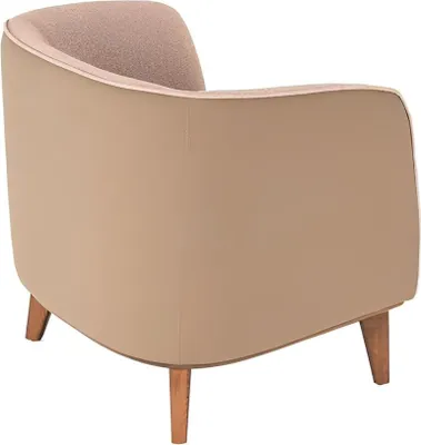 Immagine prodotto di Poltrona beige imbottita soggiorno poltrona singola design lounge reclinabile