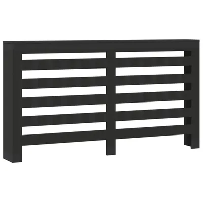 Obrázek produktu pro Kryt na radiátor černý 175 x 20 x 82 cm kompozitní dřevo