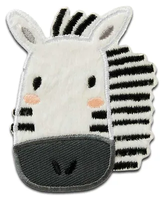 Obrázek produktu pro Zoo Animals Zebra - záplata, nažehlovačka, nažehlovačka, nášivka, nažehlovačka, velikost: 7,5 x 6 cm