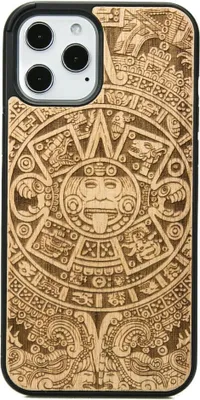 Produktbild von Holzhülle für iPhone 12 Pro Max AZTEC CALENDAR ANIEGRE