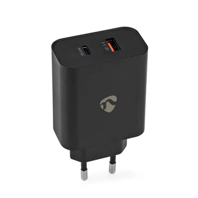 Obrázek produktu pro Nástěnná nabíječka | 65 W | Funkce rychlého nabíjení | 2,0 / 2,25 A / 3,25 A A | Počet výstupů: 2 | USB-A / USB-C™ | Automatický výběr napětí
