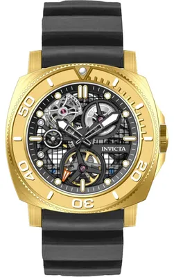 Obrázek produktu pro Invicta Sea Hunter 69463 Pánské Hodinky - Automatické Hnutí - Nerezová Ocel s Černým Ciferníkem - 44 mm