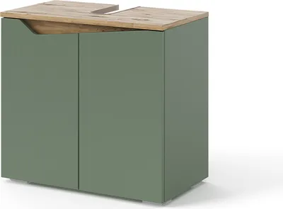 Immagine prodotto di Mobiletto per lavabo Vicco Marelle Verde/Artigianale 60 x 57.5 cm con 2 porte, Model 54399