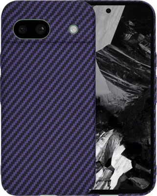 Produktbild von Techsuit Carbonite FiberShell Back Cover Hülle für Google Pixel 8a - Lila