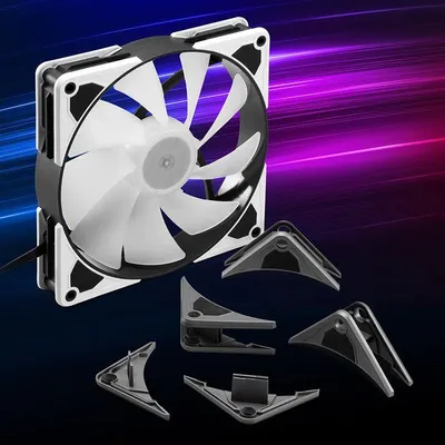 Produktbild von Sharkoon A40 RGB, Luftkühlung, 12 cm, 500 RPM, 1800 RPM, 121,55 m³/h, Weiß