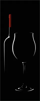 Produktbild von Wallario Poster - Rotwein bei Nacht, Kunstdruck Größe: 50 x 125 cm