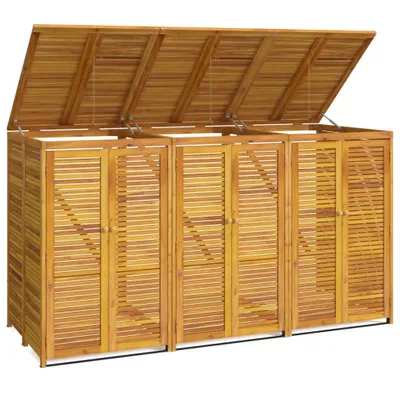Obrázek produktu pro vidaXL Box na 3 koše 210x89x117 cm masivní dřevo akácie
