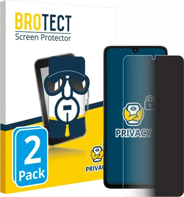 Produktbild von 2x BROTECT Sichtschutzfolie für Motorola Moto G06 Anti-Spy Privacy Sichtschutz Blickschutz Folie Blaulicht-Schutz