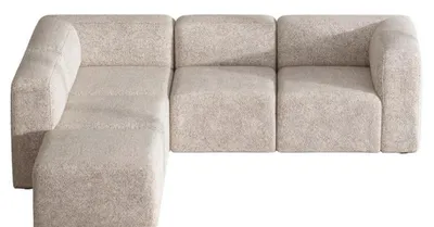 Image de Cubic XL canapé chaise longue tourné vers la droite ou la gauche beige.