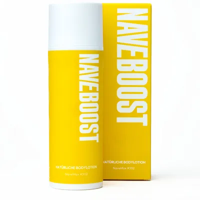 Produktbild von Naveboost Bodylotion mit Haarwuchshemmer + Kelisoft™ & Vitamin E, vegan, 120 ml, KI-generiertes Bild
