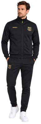 Image de Ensemble de survêtement FC Barcelona pour hommes, modèle Barça 5002CHNIC, couleur noire, taille XXL