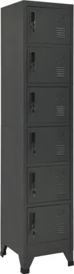 Produktbild von Schließfachschrank Anthrazit 38x40x180 cm Stahl